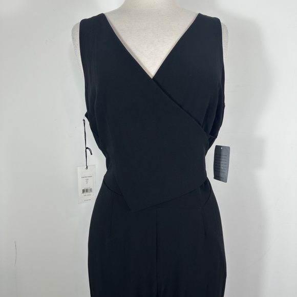 NWT Ali & Jay Sz L Black Sleeveless Flowy Lightweight One Piece Pant Jumpsuit - Picture 3 of 16